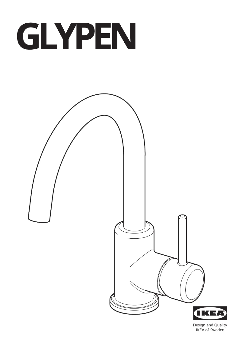 Page 1 de la notice Manuel utilisateur Ikea GLYPEN 304.423.65