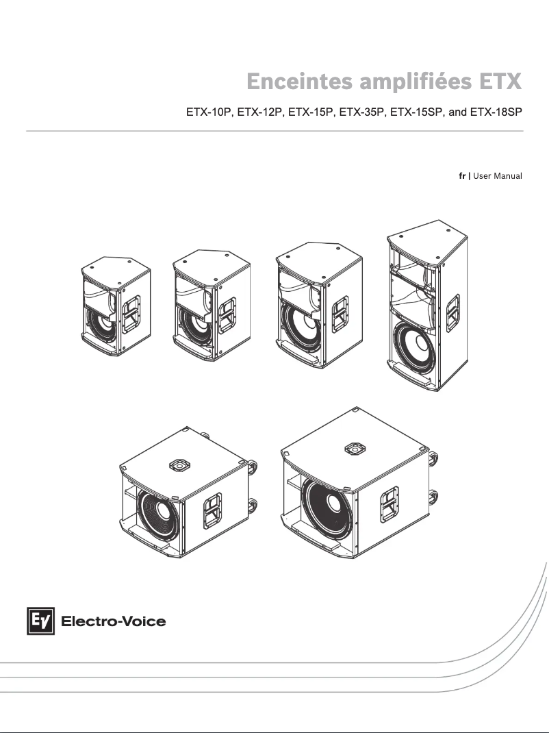 Image de la première page du manuel de l'appareil ETX-10P