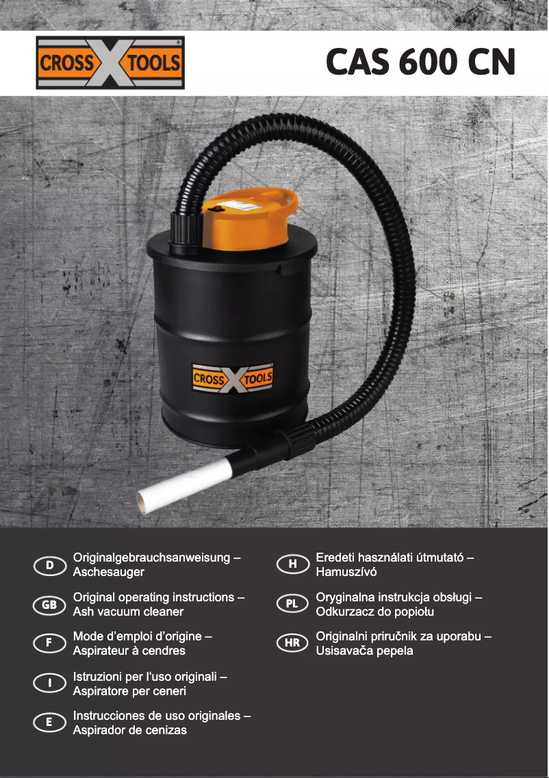 Page n°1 - Manuel utilisateur CrossTools CAS 600 CN