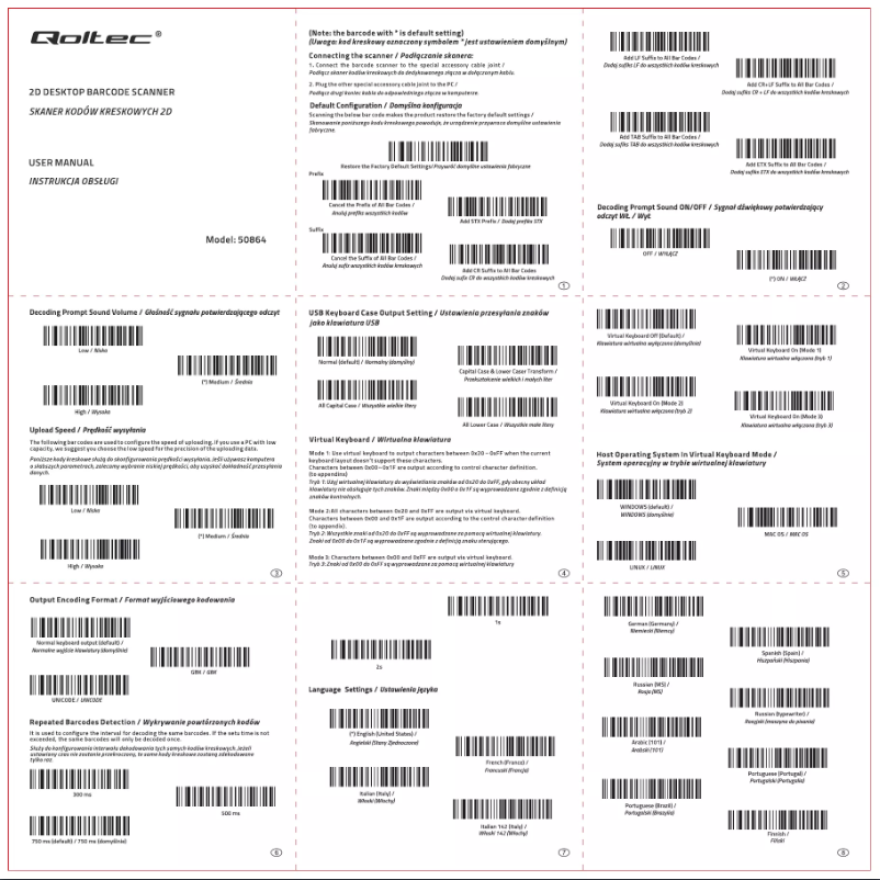 Page n°1 - Manuel utilisateur Qoltec 50864