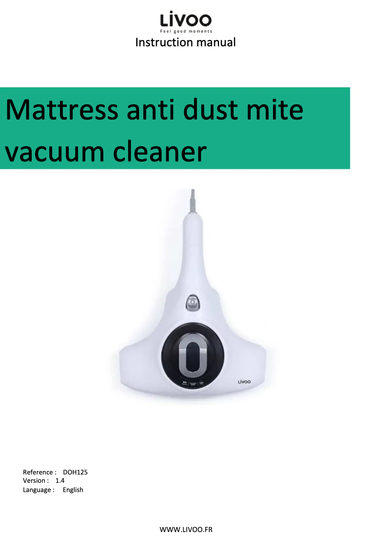 Página 1 del manual Manual de usuario Livoo DOH125
