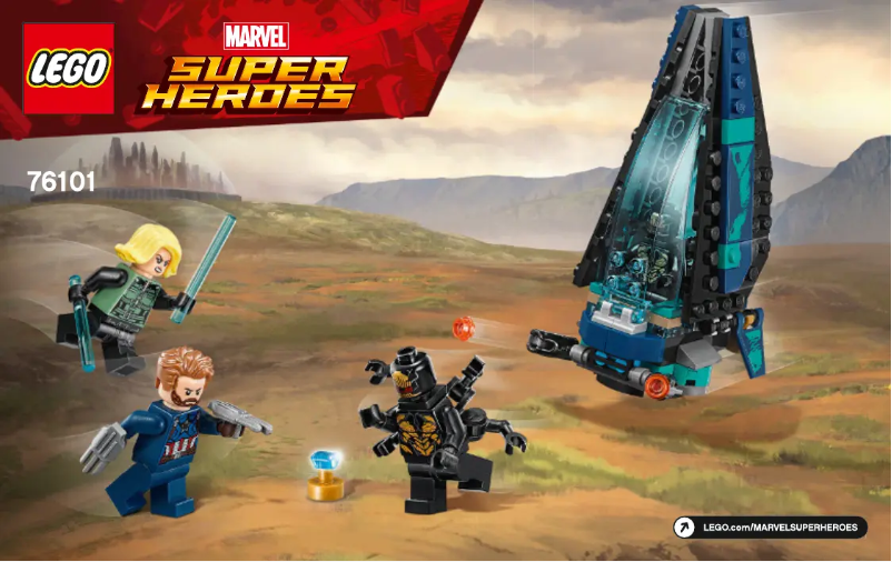 Página 1 del manual Instrucciones visuales Lego Marvel Super Heroes 76101