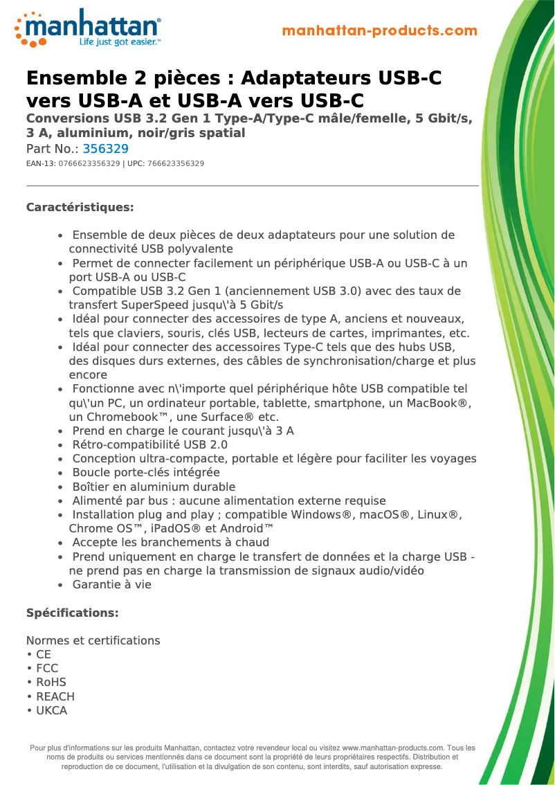 Page n°1 - Manuel utilisateur Manhattan 356329