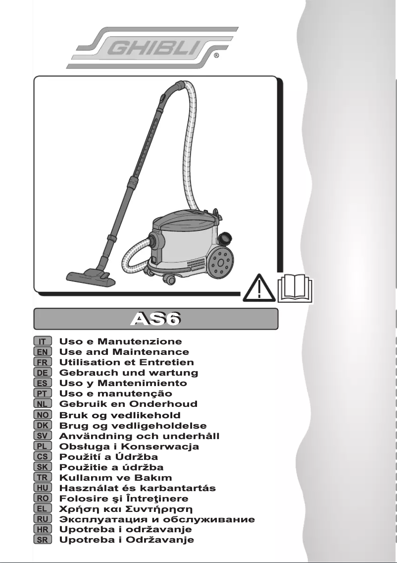 Page n°1 - Manuel utilisateur Ghibli AS6