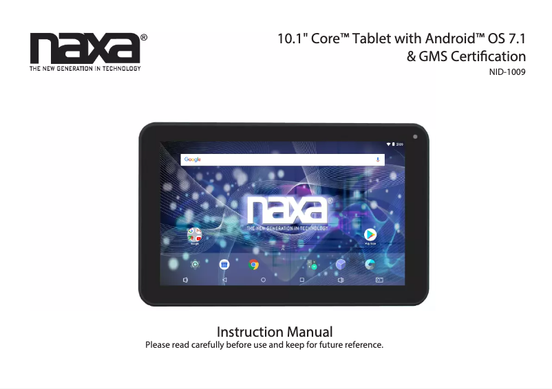 Image de la première page du manuel de l'appareil NID-1009