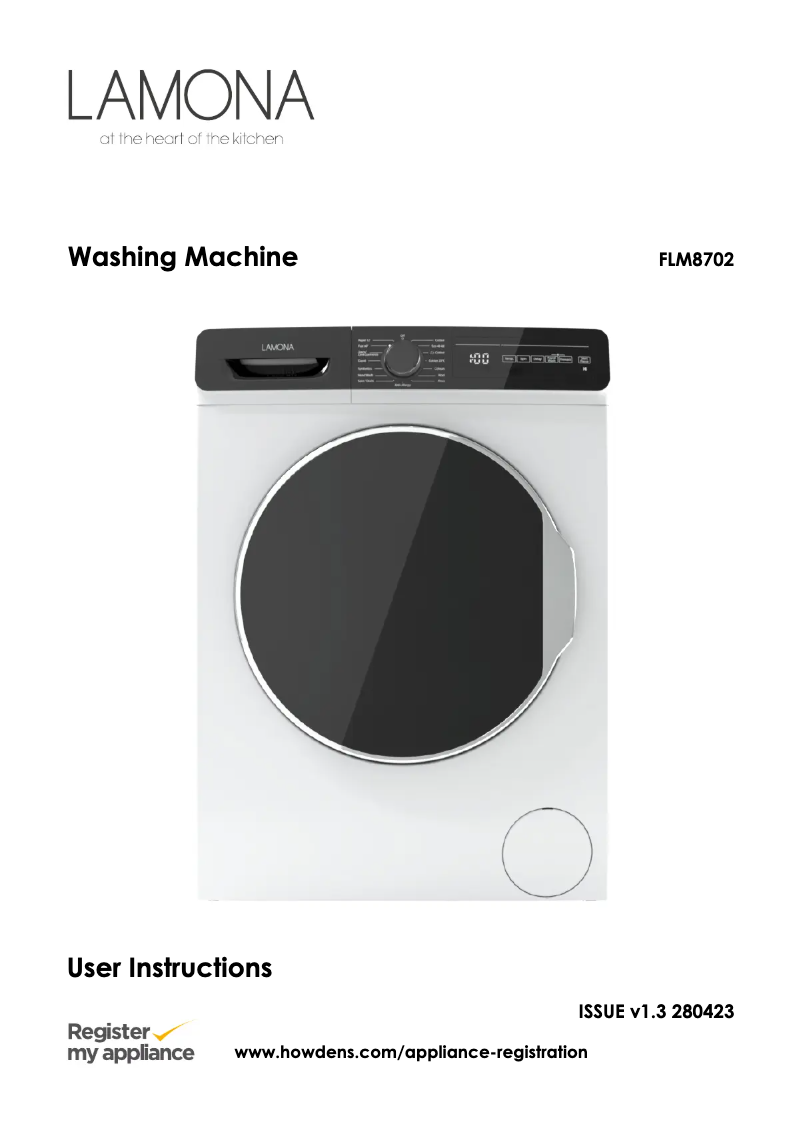 Page 1 de la notice Manuel utilisateur Lamona FLM8702