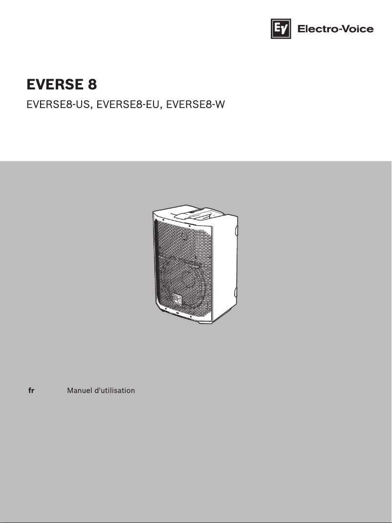 Page 1 de la notice Manuel utilisateur Electro-Voice Everse 8