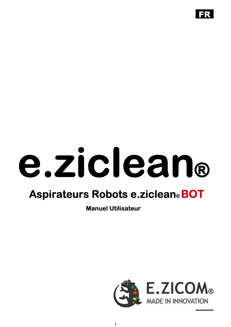 Página 1 del manual Manual de usuario E.zicom BOT FURTIV