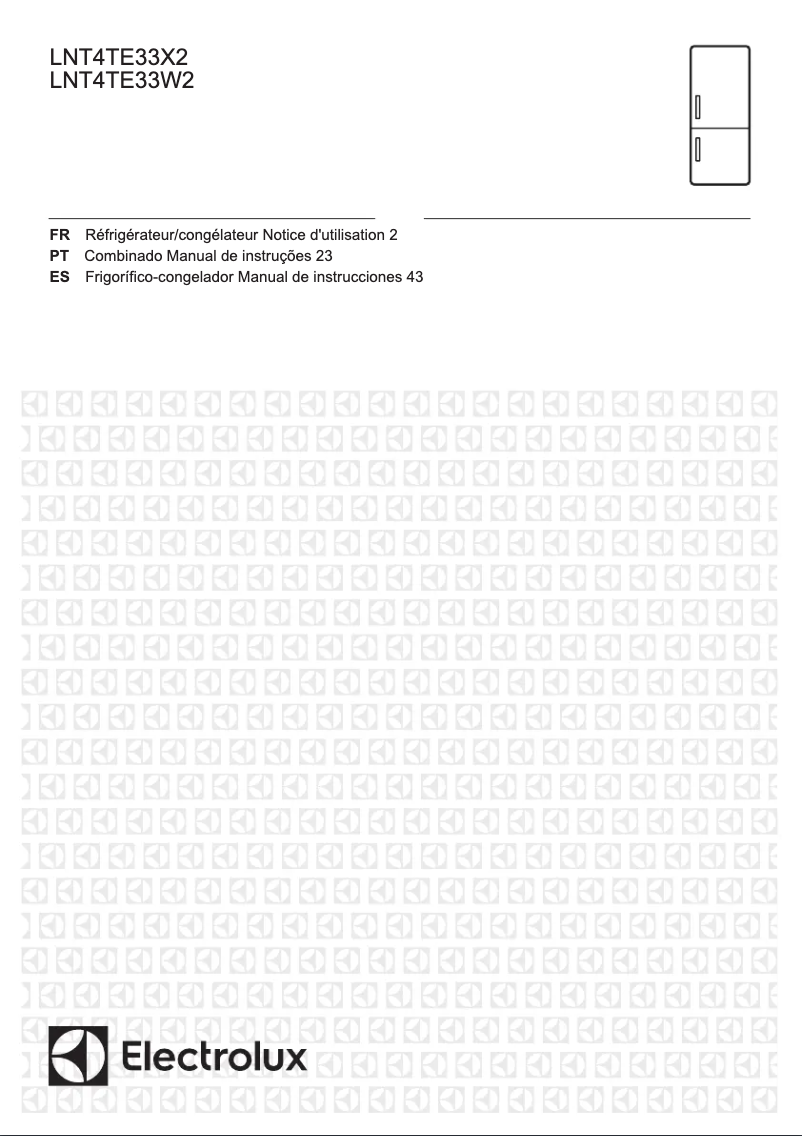 Page 1 de la notice Manuel utilisateur Electrolux LNT4TE33W2