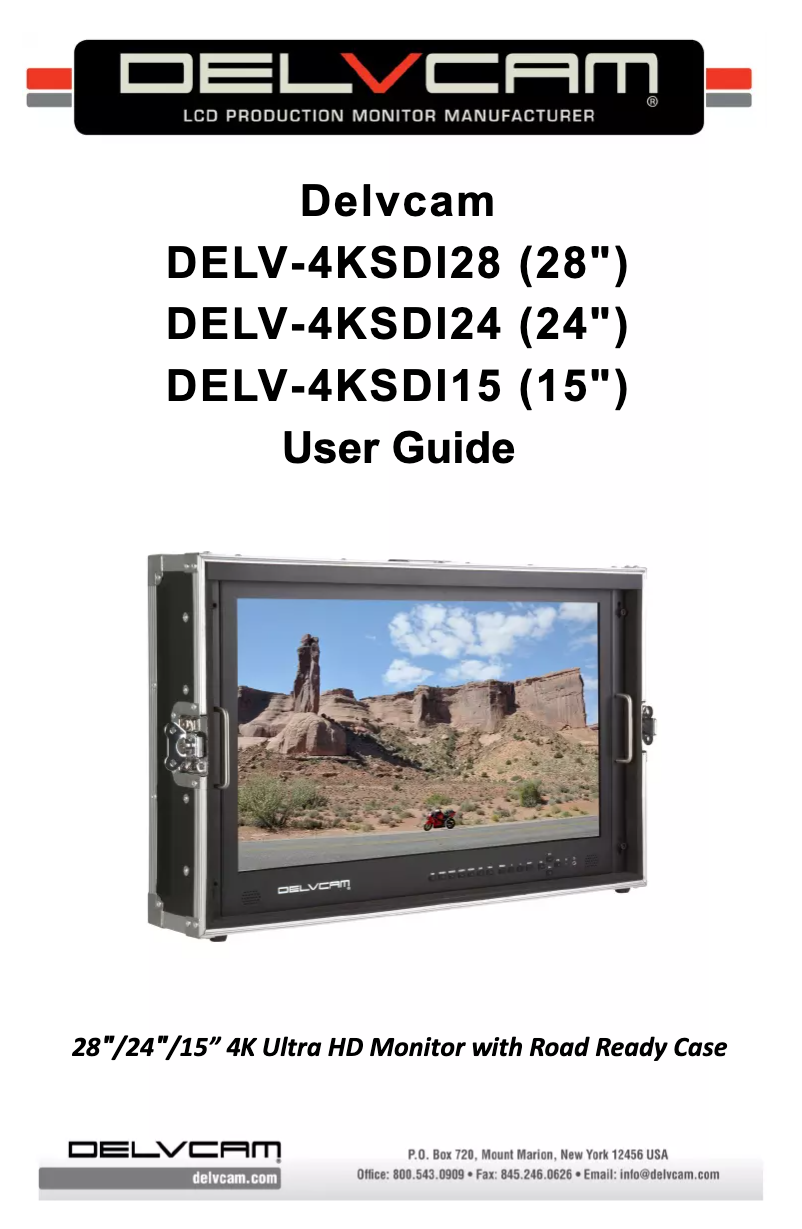 Image de la première page du manuel de l'appareil DELV-4KSDI15