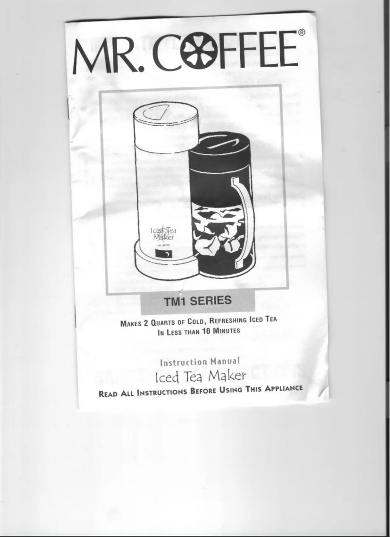 Image de la première page du manuel de l'appareil Iced Tea Maker