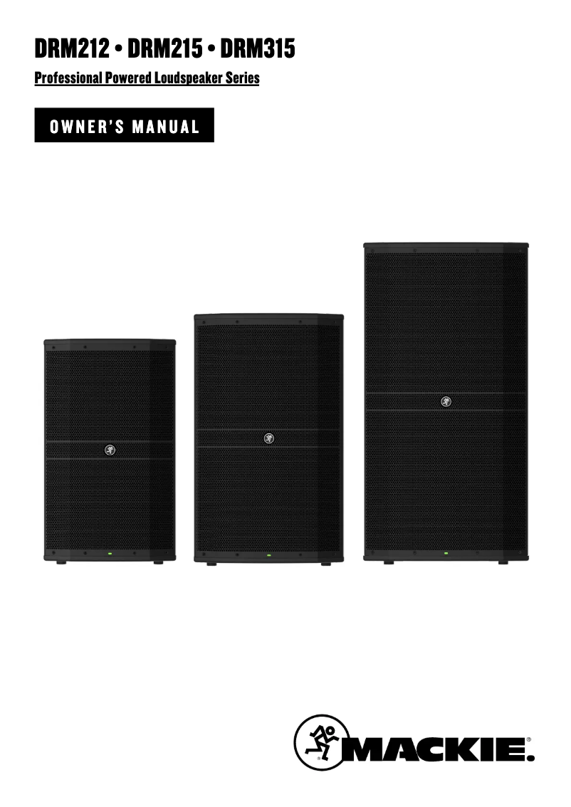 Page n°1 - Manuel utilisateur Mackie DRM212