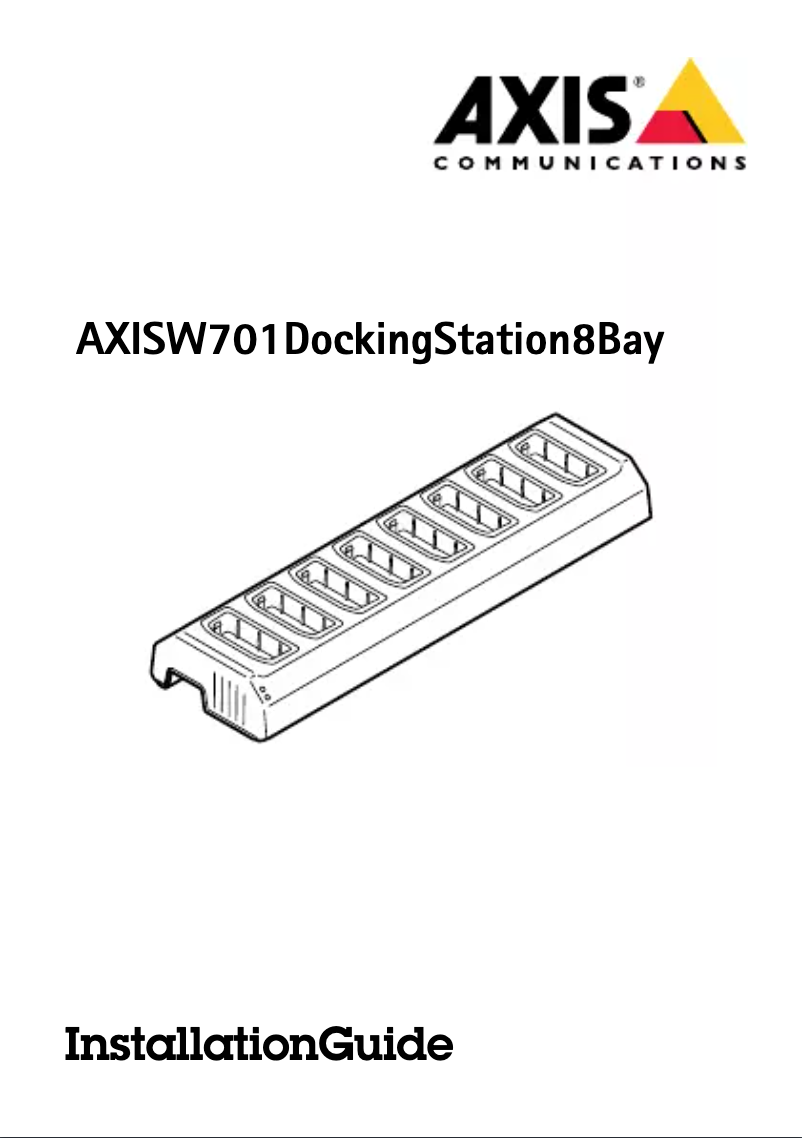 Page n°1 - Manuel utilisateur Axis W701