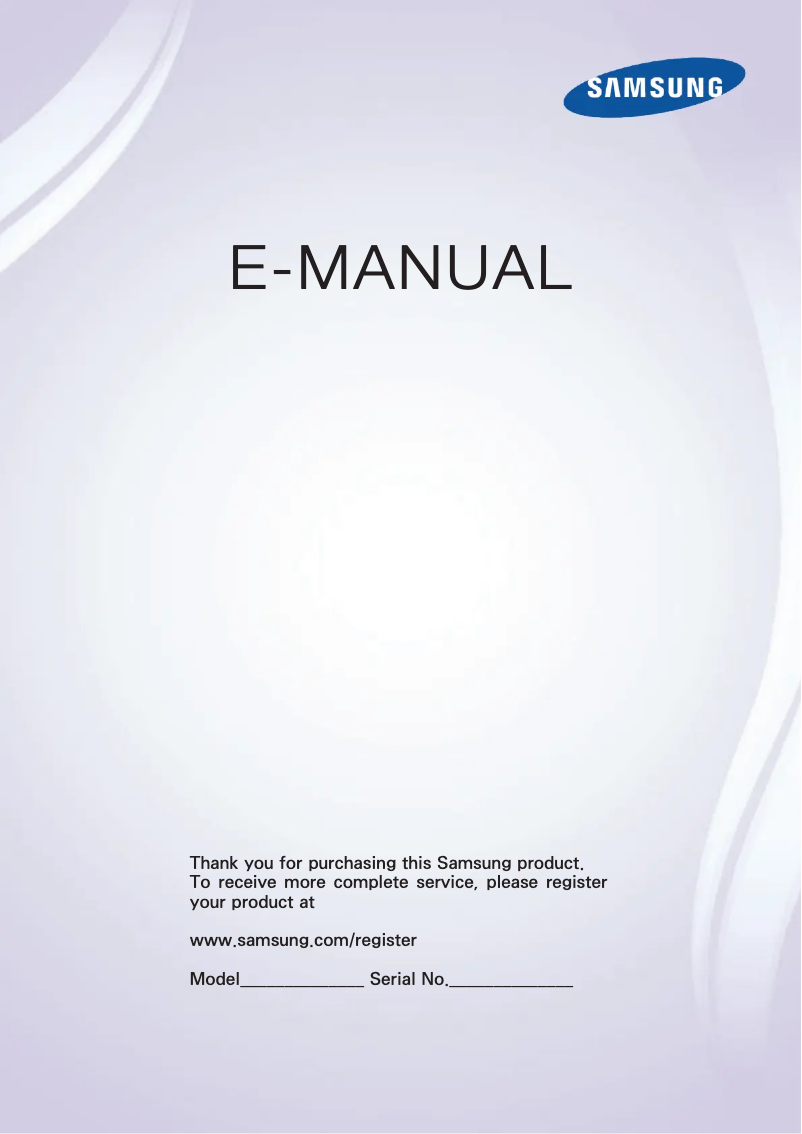 Image de la première page du manuel de l'appareil UE55F6645SB