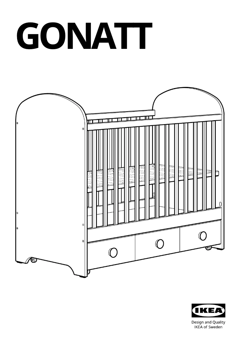 Page 1 de la notice Manuel utilisateur Ikea GONATT 304.670.87