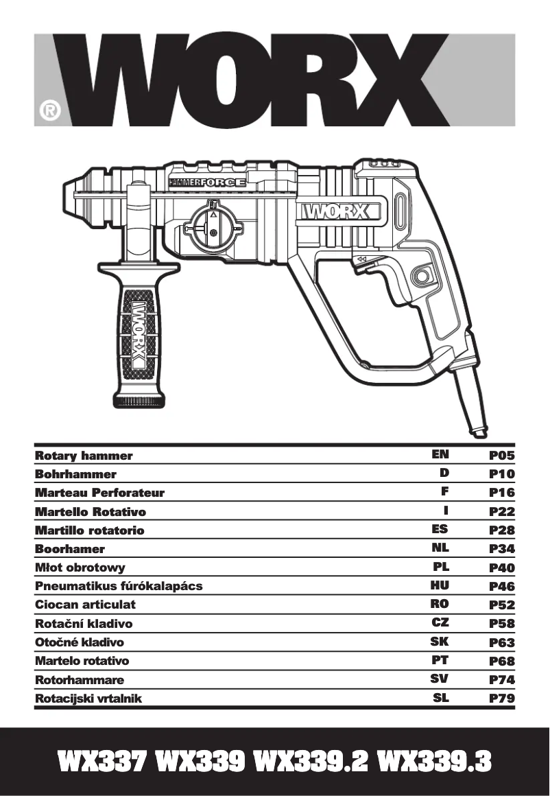 Página 1 del manual Manual de usuario Worx WX339.3