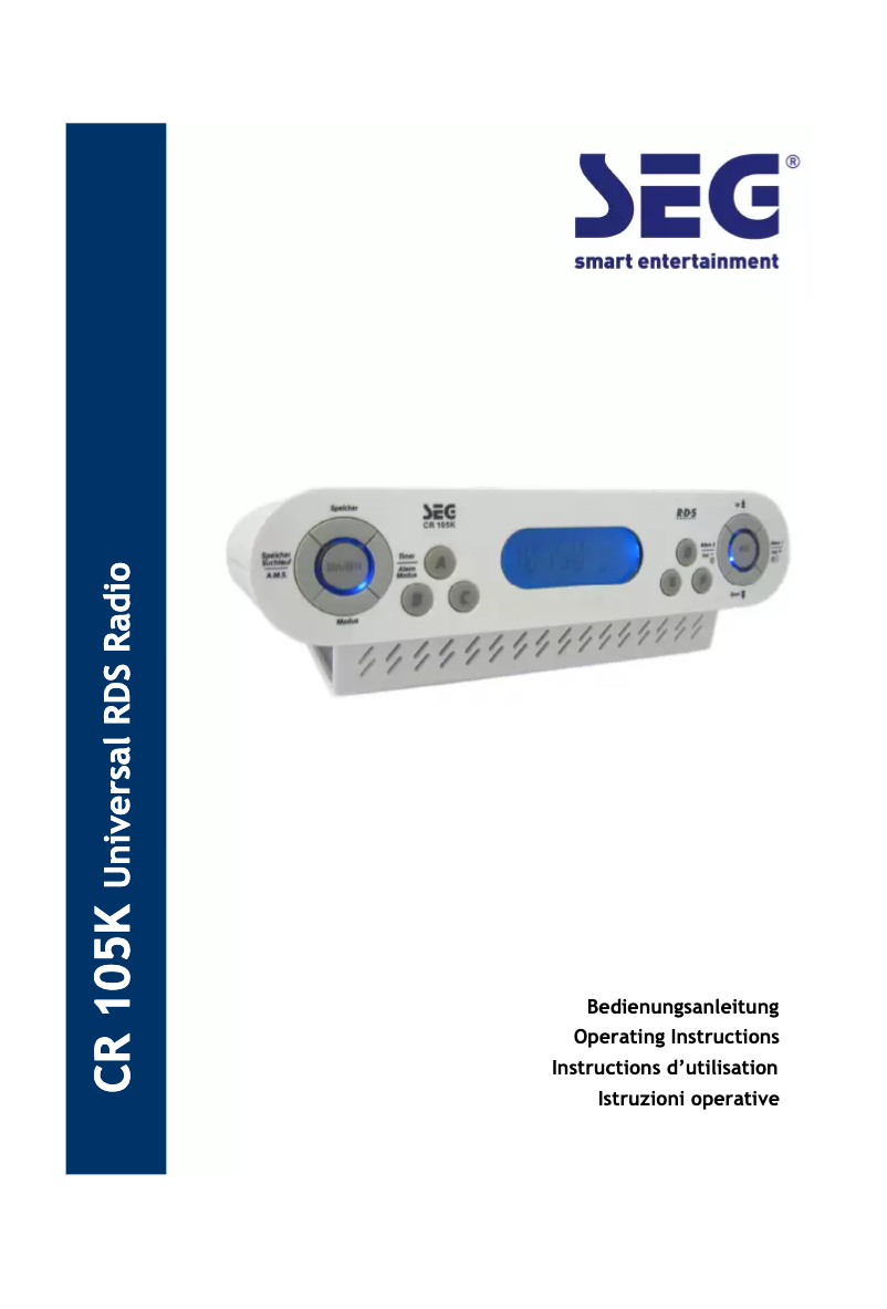 Image de la première page du manuel de l'appareil CR 105K