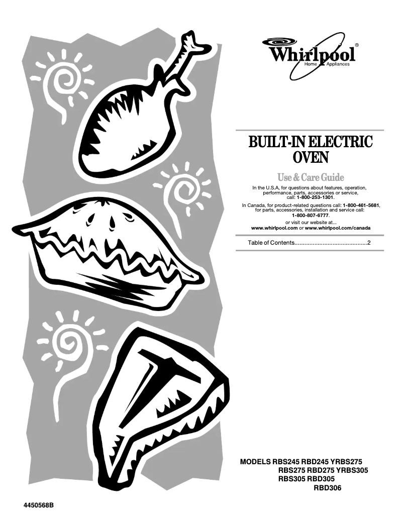 Página 1 del manual Manual de usuario Whirlpool RBS305PVT