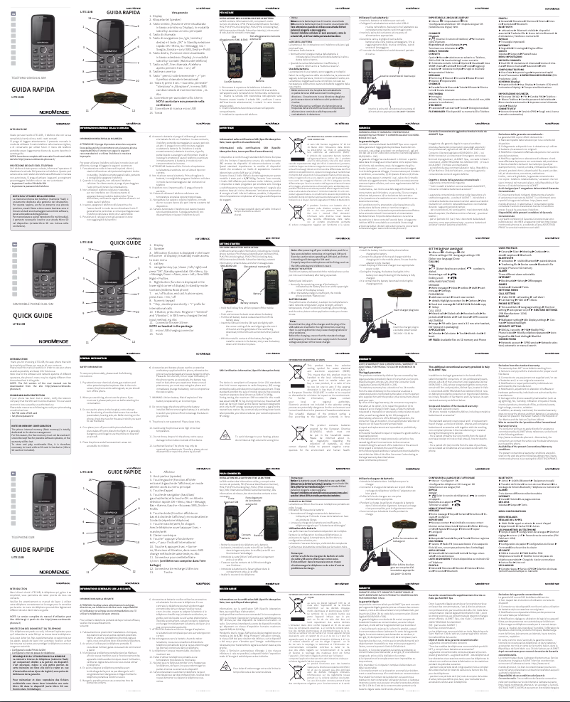 Page 1 de la notice Manuel utilisateur Nordmende LITE 100