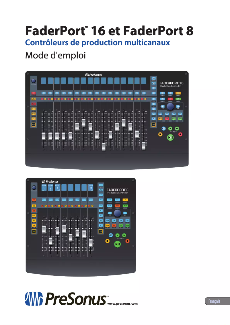 Page n°1 - Manuel utilisateur PreSonus FaderPort 16