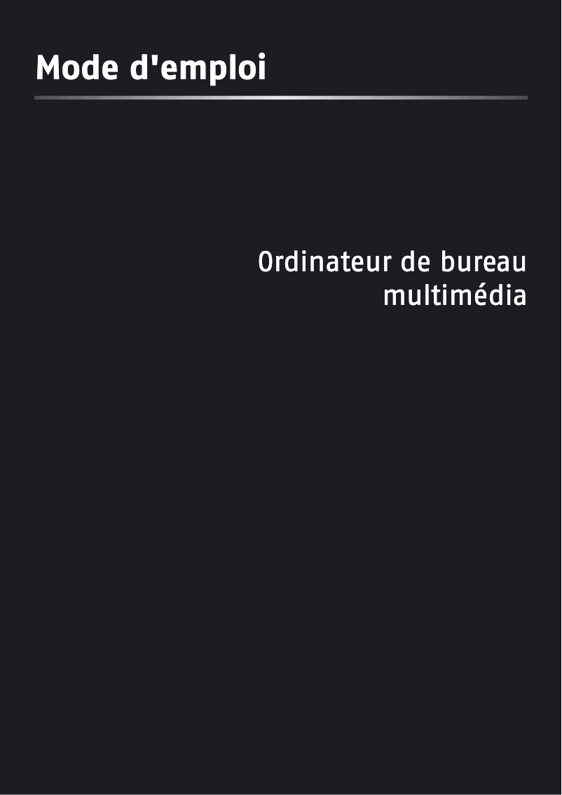 Page n°1 - Manuel utilisateur MP Elite Power G645