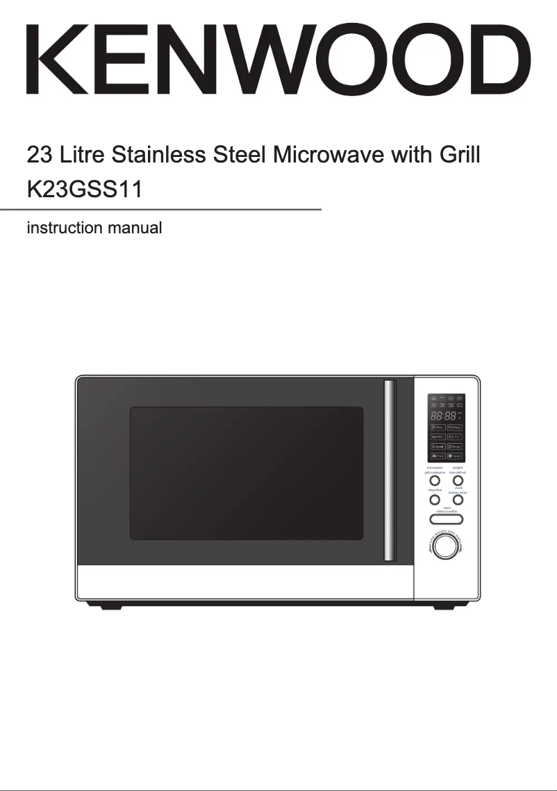 Page n°1 - Manuel utilisateur Kenwood K23GSS11