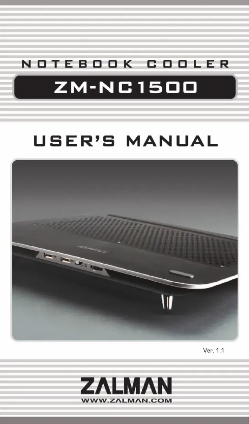 Page 1 de la notice Manuel utilisateur Zalman ZM-NC1500W