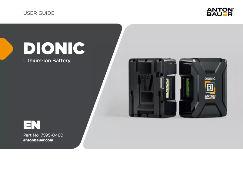 Image de la première page du manuel de l'appareil Dionic