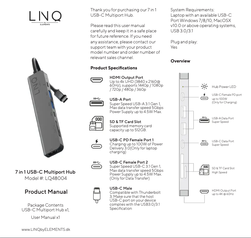 Image de la première page du manuel de l'appareil LQ48004