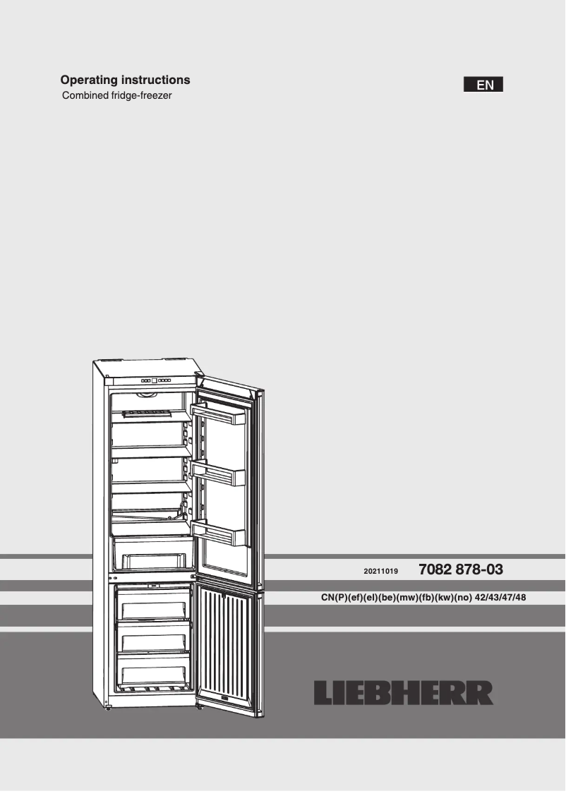 Page 1 de la notice Manuel utilisateur Liebherr KGNl 2060-4