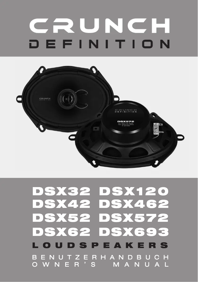 Image de la première page du manuel de l'appareil DSX62