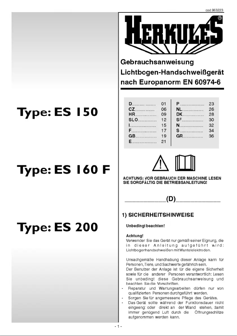 Image de la première page du manuel de l'appareil ES 160 F