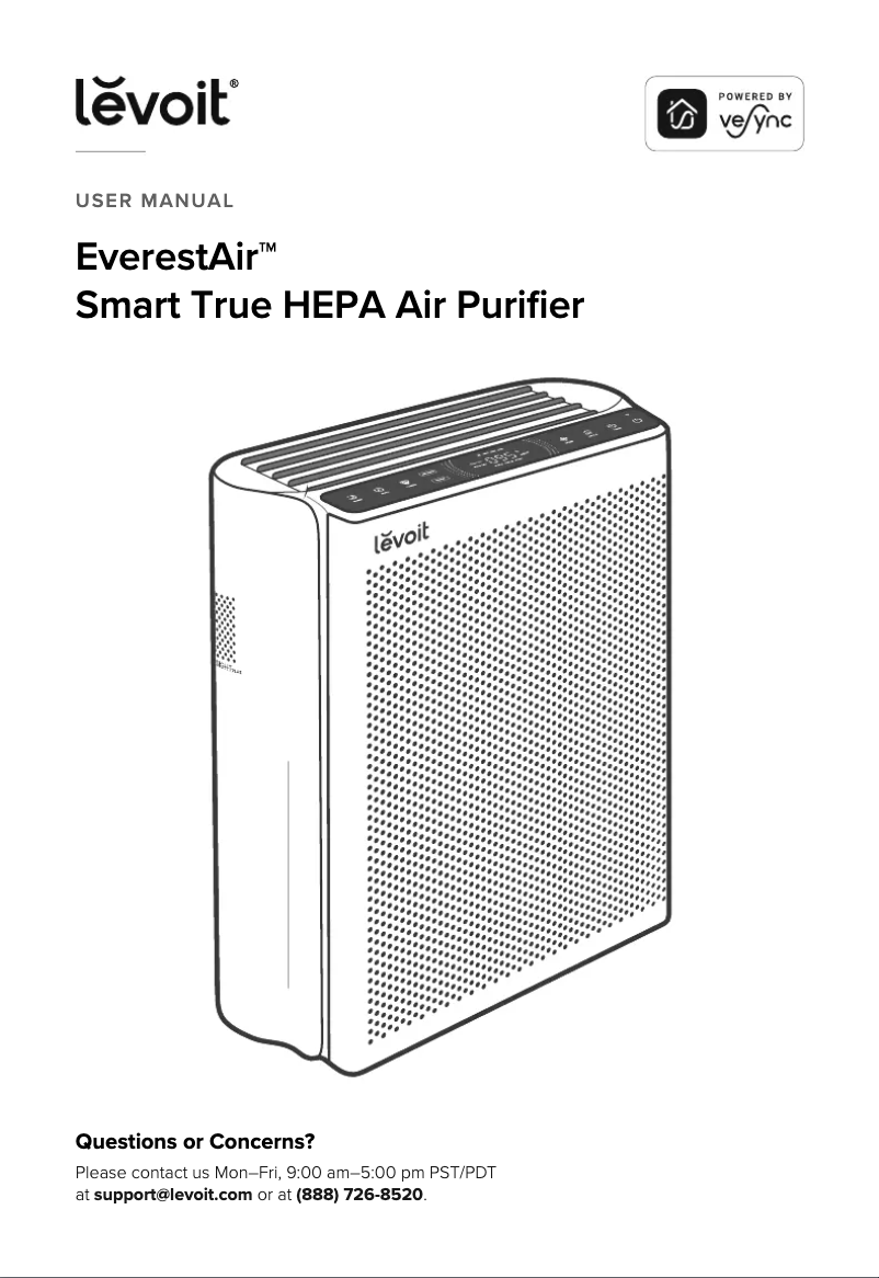 Page n°1 - Manuel utilisateur Levoit EverestAir