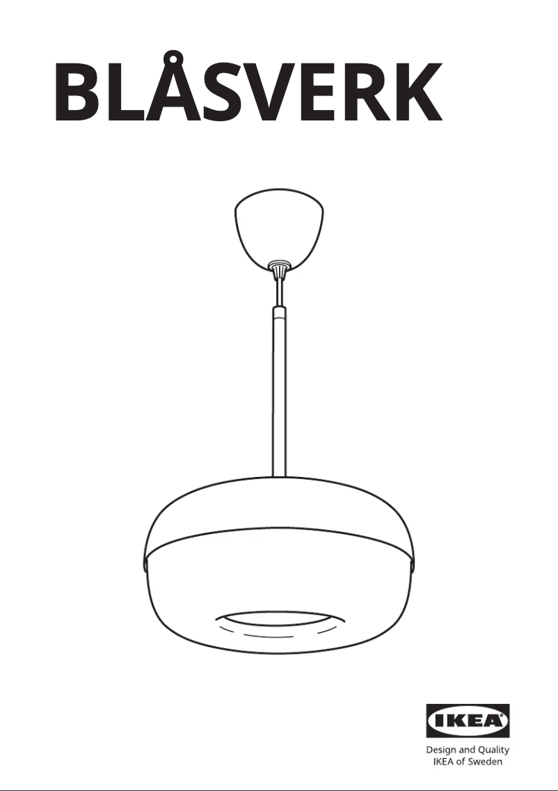 Image de la première page du manuel de l'appareil BLÅSVERK 005.243.48