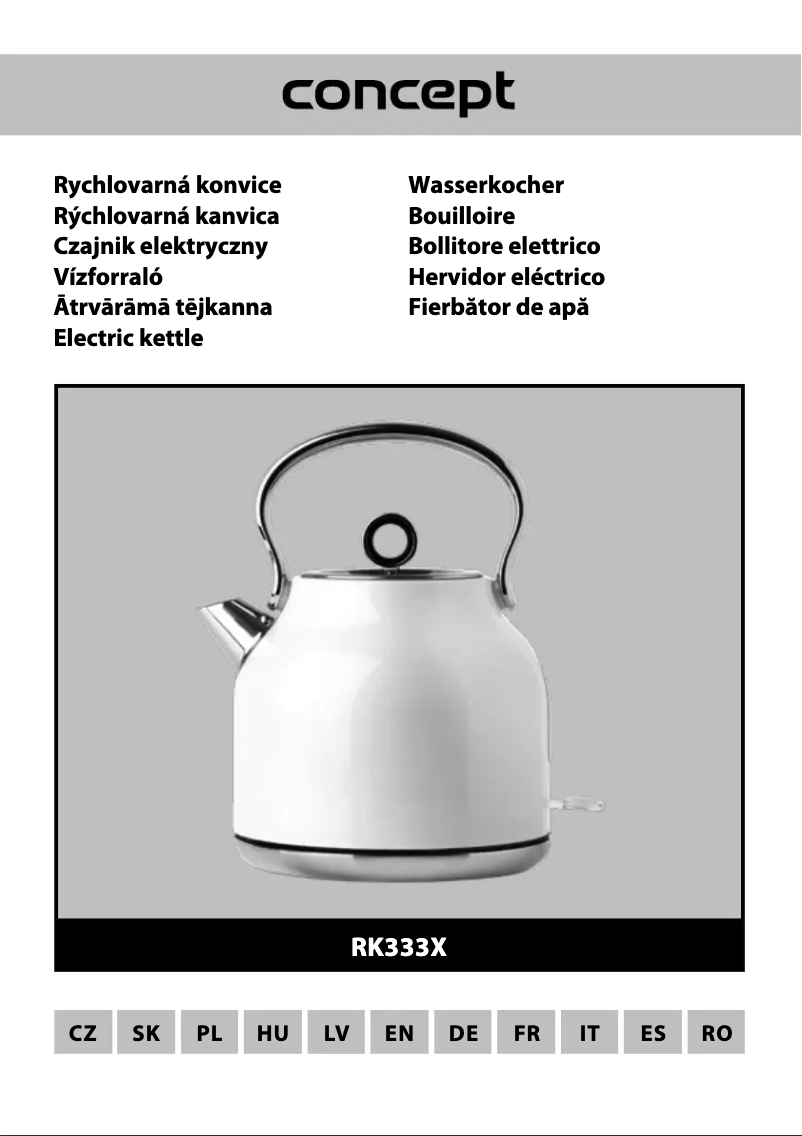 Image de la première page du manuel de l'appareil RK3332