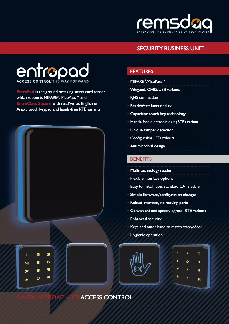 Image de la première page du manuel de l'appareil EntroPad