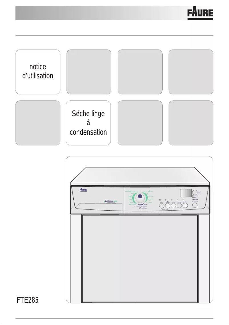 Page 1 de la notice Manuel utilisateur Faure FTE285