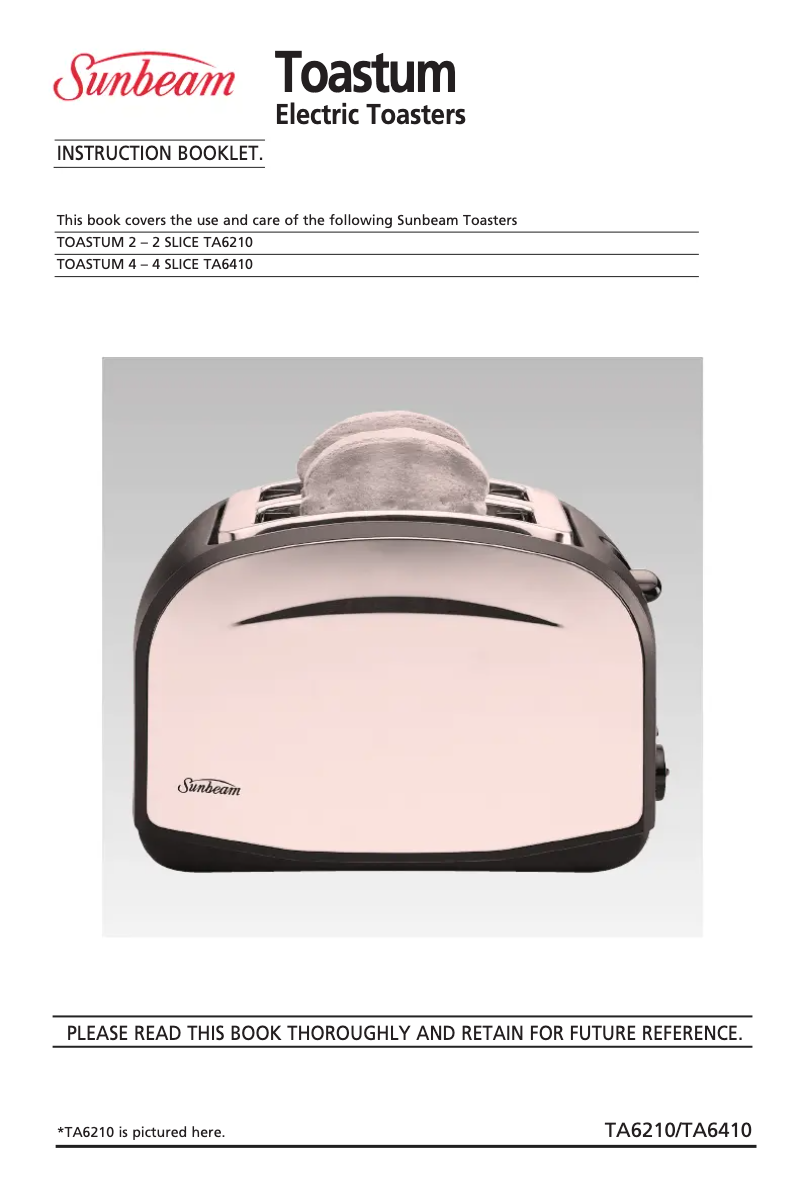 Image de la première page du manuel de l'appareil Toastum TA6410