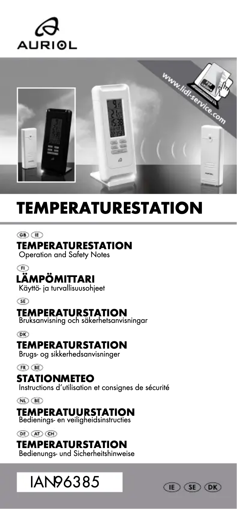 Página 1 del manual Manual de usuario Auriol IAN 96385