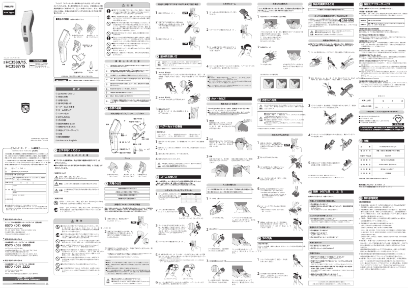 Page n°1 - Manuel utilisateur Philips Series 3000 HC3587