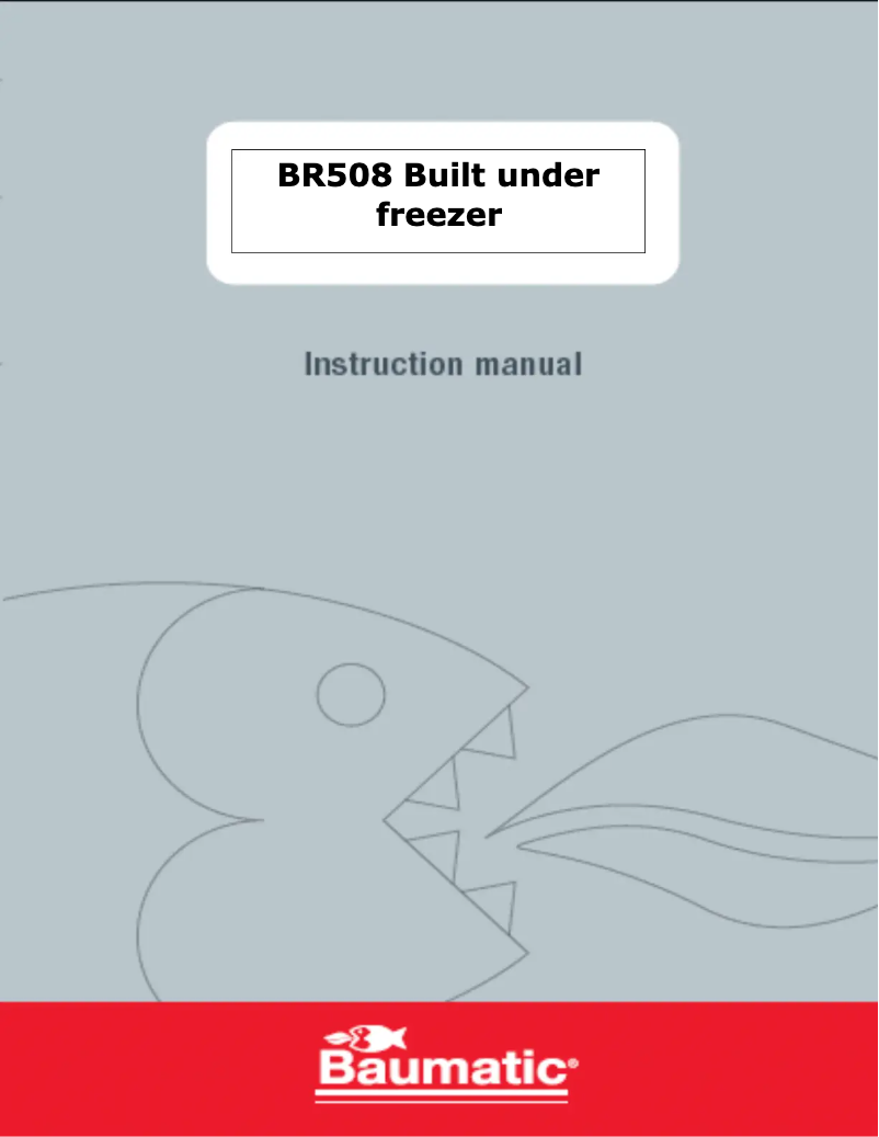 Page 1 de la notice Manuel utilisateur Baumatic BR508