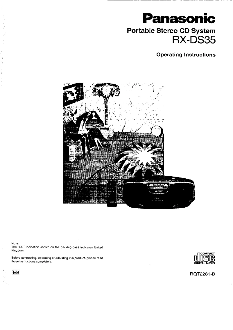 Page n°1 - Manuel utilisateur Panasonic RX-DS35