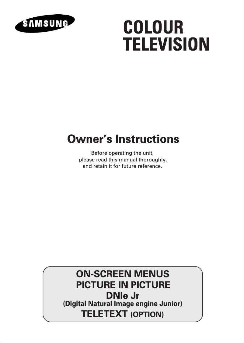Página 1 del manual Manual de usuario Samsung CS-21M20EQ