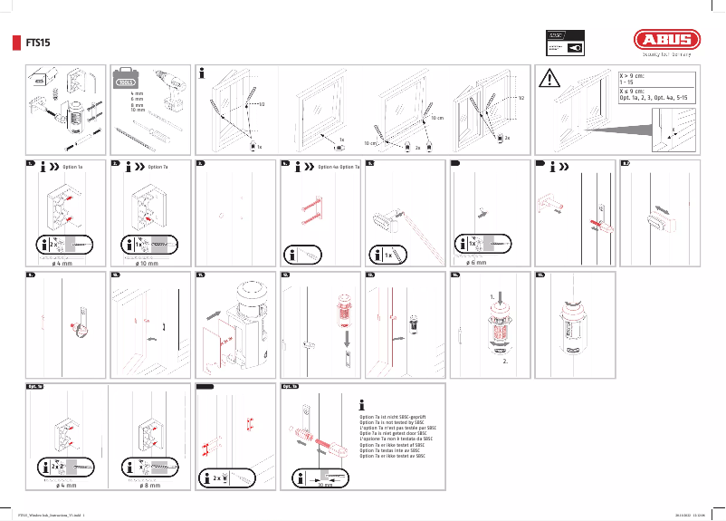 Page 1 of the manual User Manual Abus FTS15