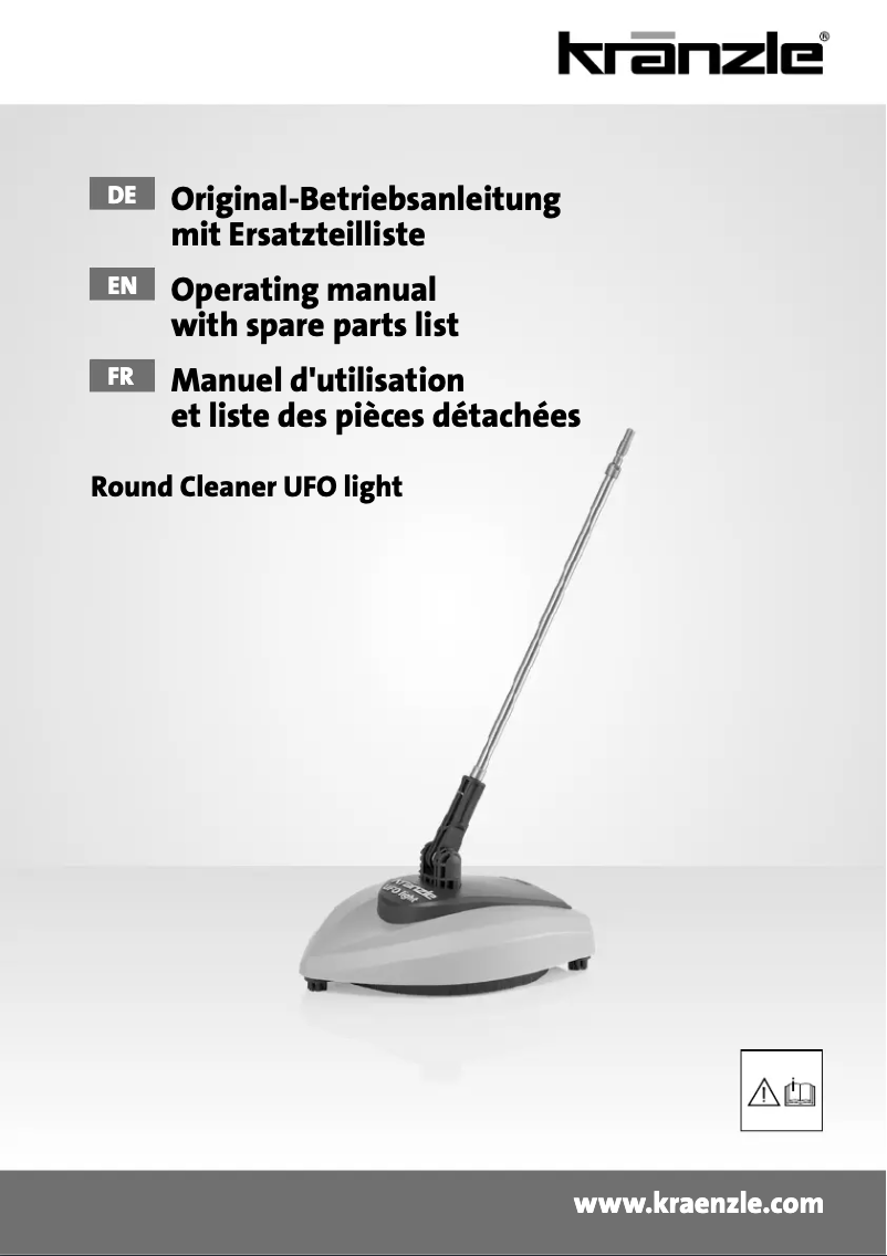 Page n°1 - Manuel utilisateur Kränzle RoundCleaner UFO light