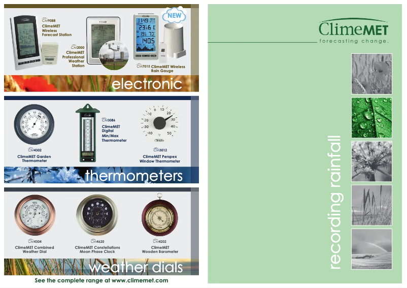 Page 1 de la notice Manuel utilisateur ClimeMET CM1088