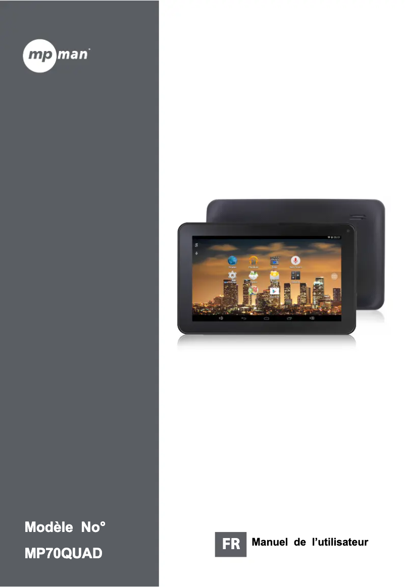 Imagen de la primera página del manual del dispositivo MP70QUAD