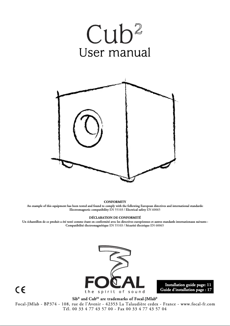 Image de la première page du manuel de l'appareil Cub 2