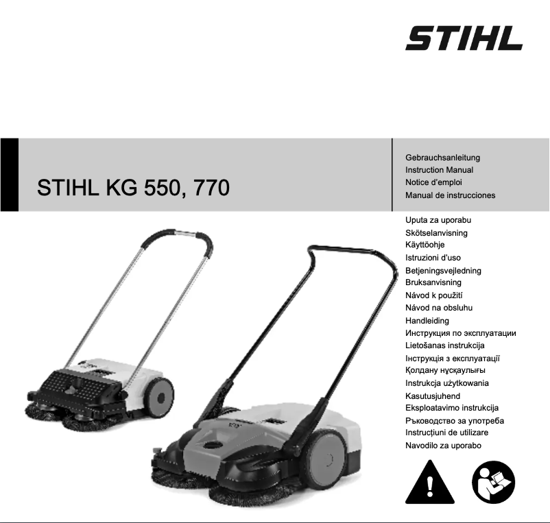 Page 1 de la notice Manuel utilisateur Stihl KG 550
