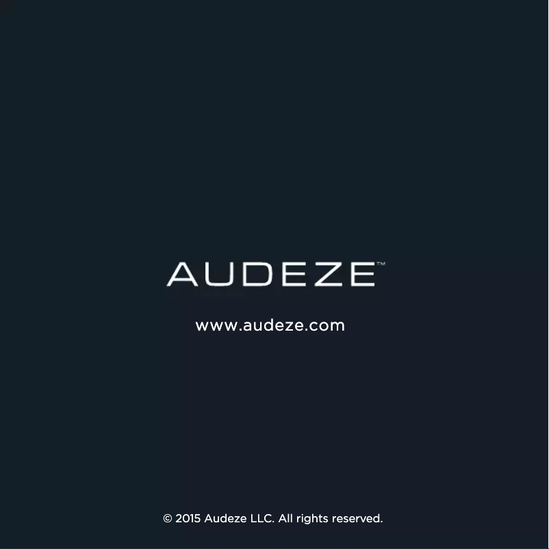 Page n°1 - Manuel utilisateur Audeze LCD-X